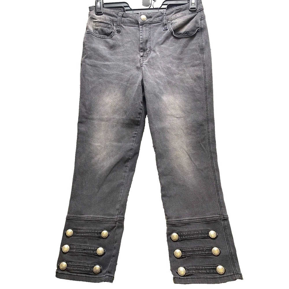 Hydraulic Jeans‎ Womens 10 (31x25) Nolita Curvy Cuff Sim Straight Leg Buttons